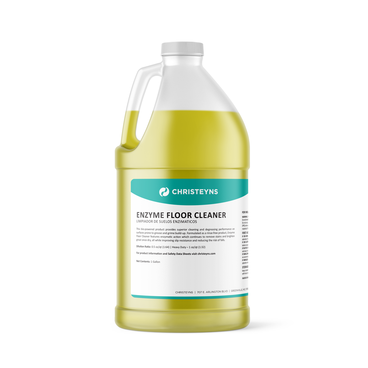 Christeyns Enzyme Floor Cleaner, 1 Gallon 4/CS (140653)