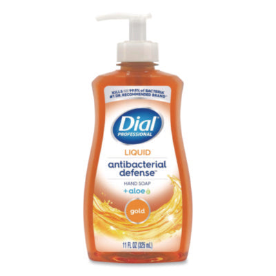 Dial Antibacterial Defense Gold Hand Soap + Aloe, Original, 11 oz. Pump Bottle - 12/CS (35470)