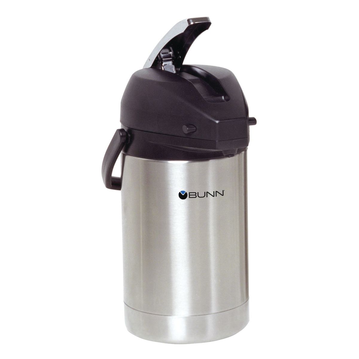 BUNN Lever Action Airpot, 84 oz., Stainless Steel/Black (32125.0000)