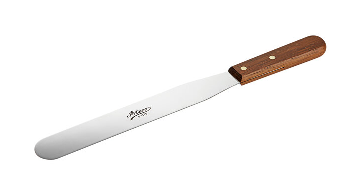 Icing Spatula, 10" Straight Stainless Steel Blade w/Wood Handle