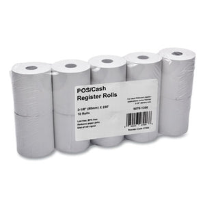 Iconex Direct Thermal Printing Thermal Paper Rolls, 3.13" x 230', White - 10/Pack (07906)