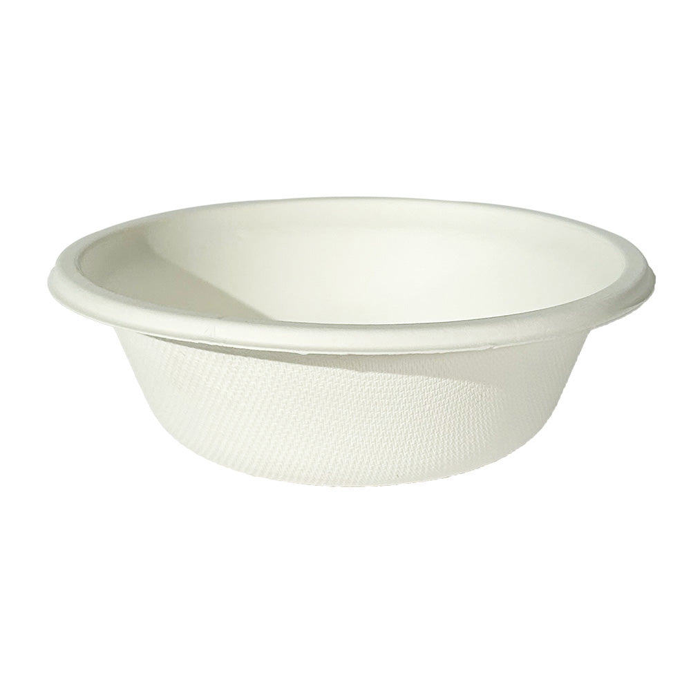 Empress Earth 12 oz. Natural Bagasse Paper Bowl - 125ct. 8/CS (EBL-12)