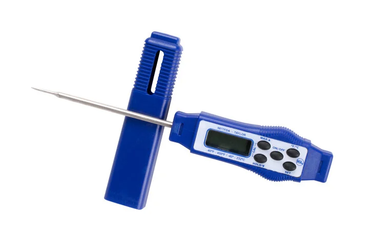 Taylor Waterproof Digital Pocket Probe Thermometer, Dishwasher Safe