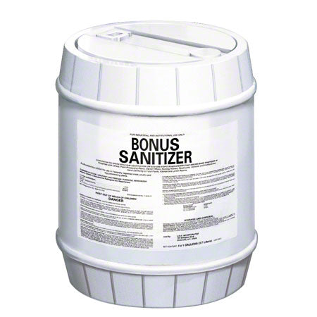UNX Bonus Low Temperature Dish Machine Chlorine Sanitizer - 5 Gallon