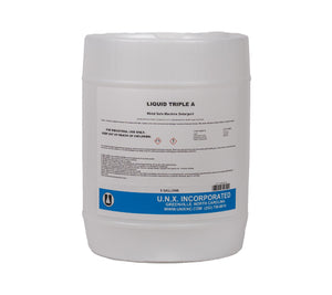 UNX Liquid Triple A Metal Safe Dish Machine Detergent, 5 Gallon Pail