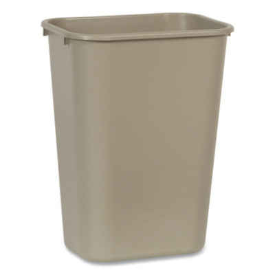 Rubbermaid Deskside Plastic Wastebasket, 10.25 Gallon (41 Quart), Beige (FG295700BG)