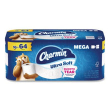 Load image into Gallery viewer, Charmin Ultra Soft Toilet Tissue, 208 Sheets/Roll, 16/CS (19266)
