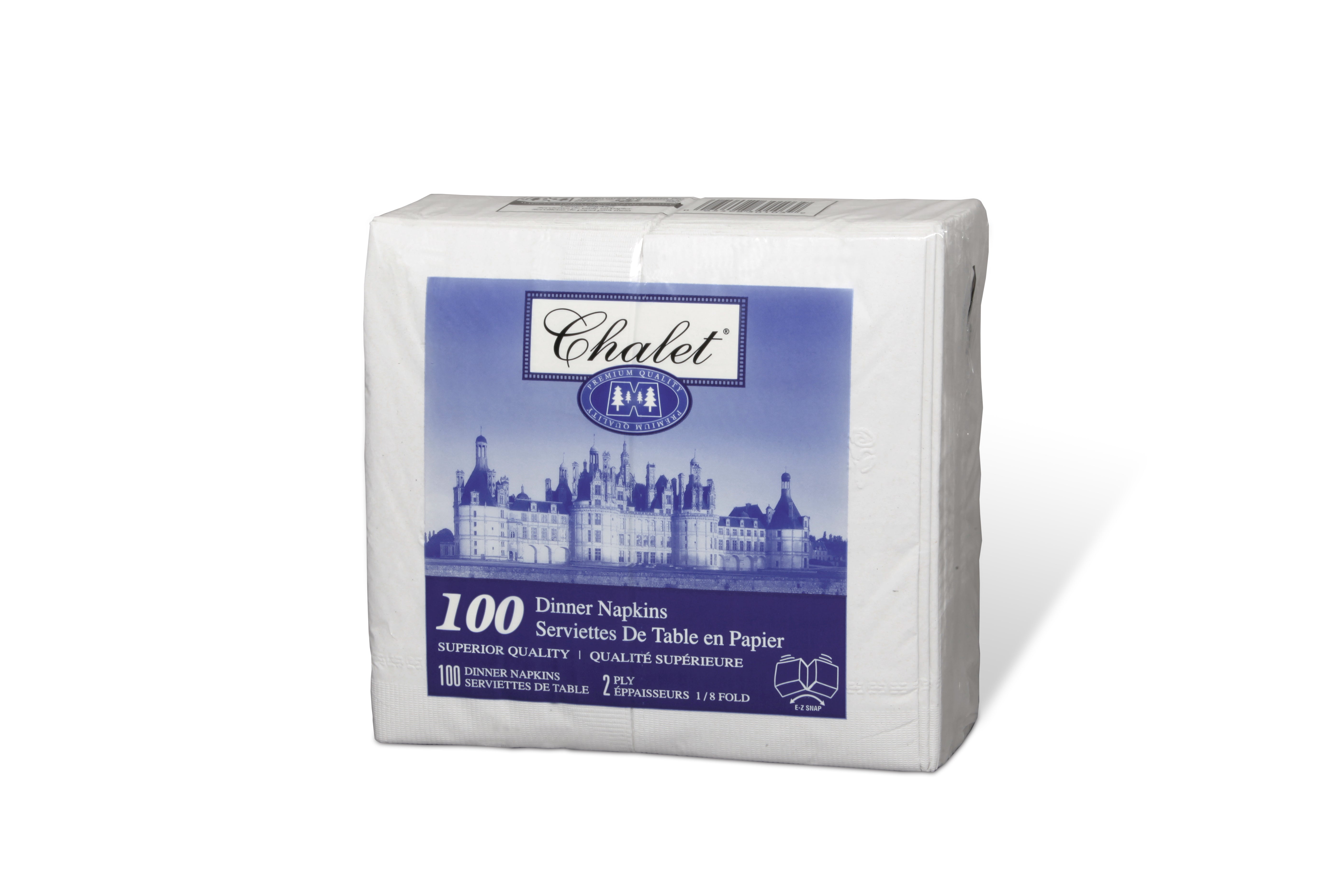 Kruger Chalet Dinner Napkin, 1/8 Fold, 100ct. - 30/CS (07130)