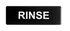 Sign, Rinse, 3" x 9", Black