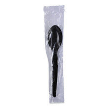 Load image into Gallery viewer, Boardwalk Heavyweight Individually Wrapped Spoon, Black - 1000/CS
