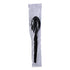 Boardwalk Heavyweight Individually Wrapped Spoon, Black - 1000/CS