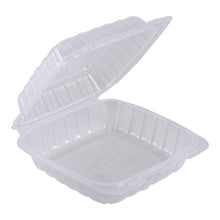 Load image into Gallery viewer, Empress Clear Hinged Container, 8" x 8", 1 Compartment, Vented - 200/CS (ECLPPHL-81)
