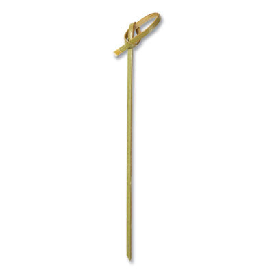 Knotted Bamboo Pick, Paper, 4", Natural, 100/Pack - 10/CS (R803)