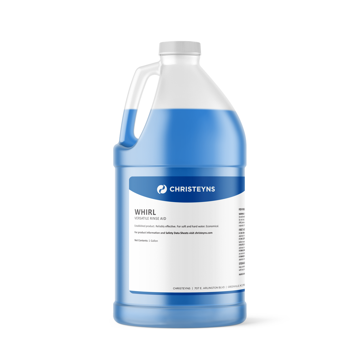 Christeyns Whirl Versatile Rinse Aid, 1 Gallon - 4/CS