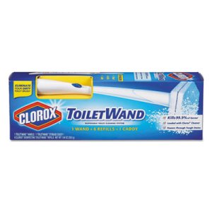 Clorox ToiletWand Starter Kit w/Wand, Caddy & 6 Refills (03191)