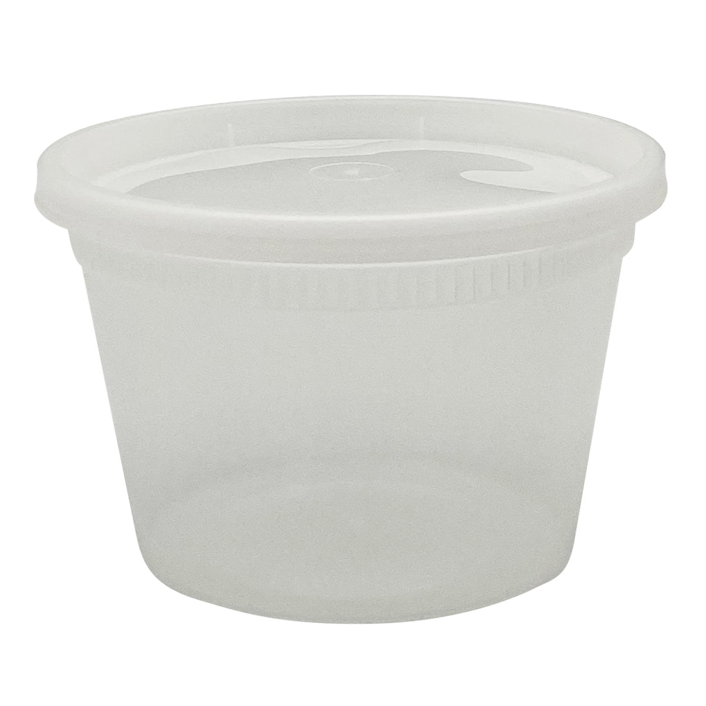 Empress Heavy Duty Microwavable Deli Container w/Lid, 16 oz., Clear - 240/CS (EHDC16C)
