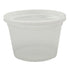 Empress Heavy Duty Microwavable Deli Container w/Lid, 16 oz., Clear - 240/CS (EHDC16C)