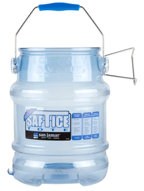 San Jamar Saf-T-Ice 5 Gallon Ice Tote
