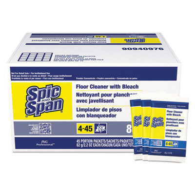 Spic & Span Bleach Floor Cleaner Packets, 2.2 oz. - 45/CS (02010)