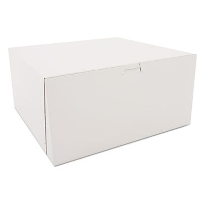 Lock Corner Bakery Box, White, 12" x 12" x 6", Non-Window - 50/BNDL (1589 / 0989)