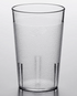 Stackable Plastic Tumbler, 8 oz., Clear - 12ct.
