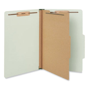 Four-Section Classification Folders, 2" Exp. , 1 Divider, 4 Fasteners, Legal Size, 10/Box (UNV10261)