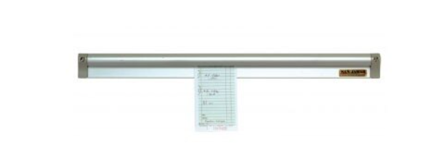 San Jamar Aluminum Wall Mounted Ticket Holder, 18" Long