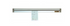 San Jamar Aluminum Wall Mounted Ticket Holder, 18" Long