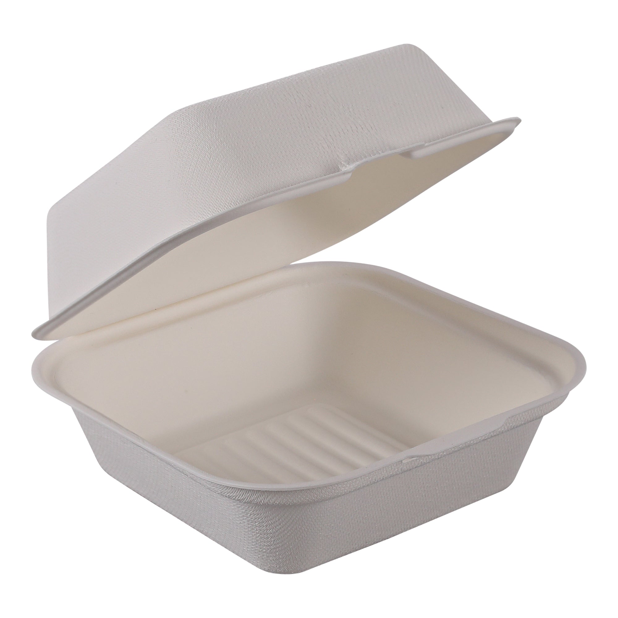Empress Earth Hinged Lid Container, 1 Compartment, 6" x 6" x 3" - 125ct. 4/CS (EHL-66)