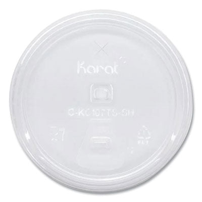 Karat Strawless Sip Lid for 32 oz. PET Cups - 1000/CS (C-KC107TS-SH)
