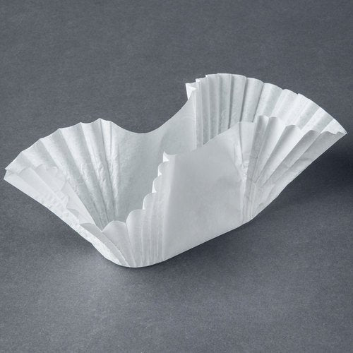 Hoffmaster Fluted Hamburger / Taco Cup, White, 3.75", 250ct. - 8/CS (610750)