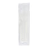 Empress Medium Weight Cutlery Kit, Polypropylene, Knife/Fork/Tsp/Napkin, White - 250/CS (E176020)