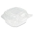 Dart ClearSeal Hinged Lid Plastic Container, Clear, 5.4" x 5.3" x 2.6", 125ct. - 4/CS (C53PST1)