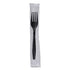Boardwalk Heavyweight Individually Wrapped Plastic Fork, Black - 1000/CS