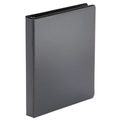 Universal Economy Round Ring View Binder, 3 Rings, 1" Capacity, 11" x 8.5", Black