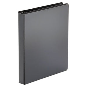 Universal Economy Round Ring View Binder, 3 Rings, 1" Capacity, 11" x 8.5", Black