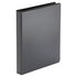 Universal Economy Round Ring View Binder, 3 Rings, 1" Capacity, 11" x 8.5", Black