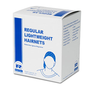 Royal Nylon Hairnets, 24", Dark Brown - 144/BX (RPH144LTDB)