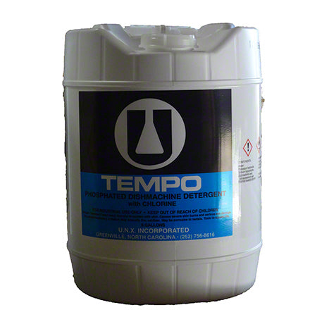 UNX Tempo Heavy-Duty Dish Machine Detergent, 5 Gallon Pail