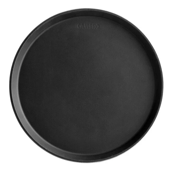 Cambro Camtread Non-Skid Serving Tray, 14", Black