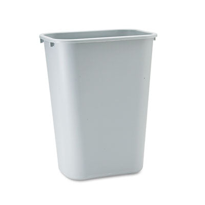 Rubbermaid Deskside Plastic Wastebasket, 10.25 Gallon (41 Quart), Gray (FG295700GRAY)