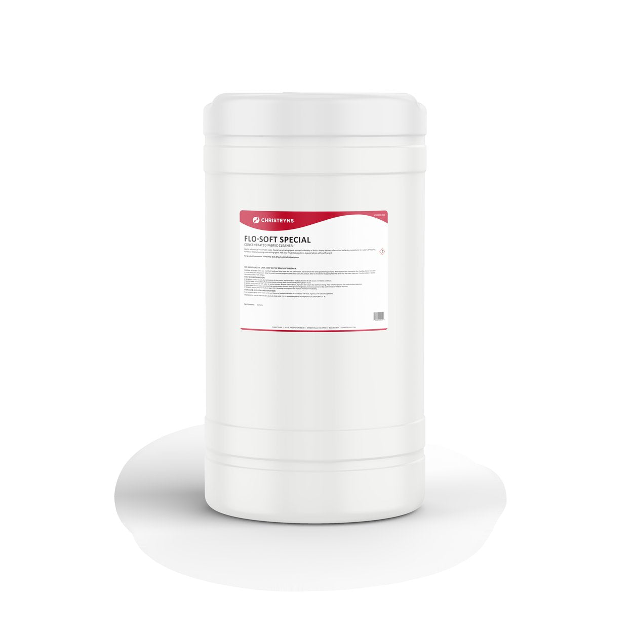 Christeyns Flo-Soft Special Concentrated Fabric Softener, 15 Gallon Drum