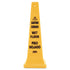 Rubbermaid Commercial Multilingual Wet Floor Safety Cone, 3' Tall, Yellow (FG627677YEL)