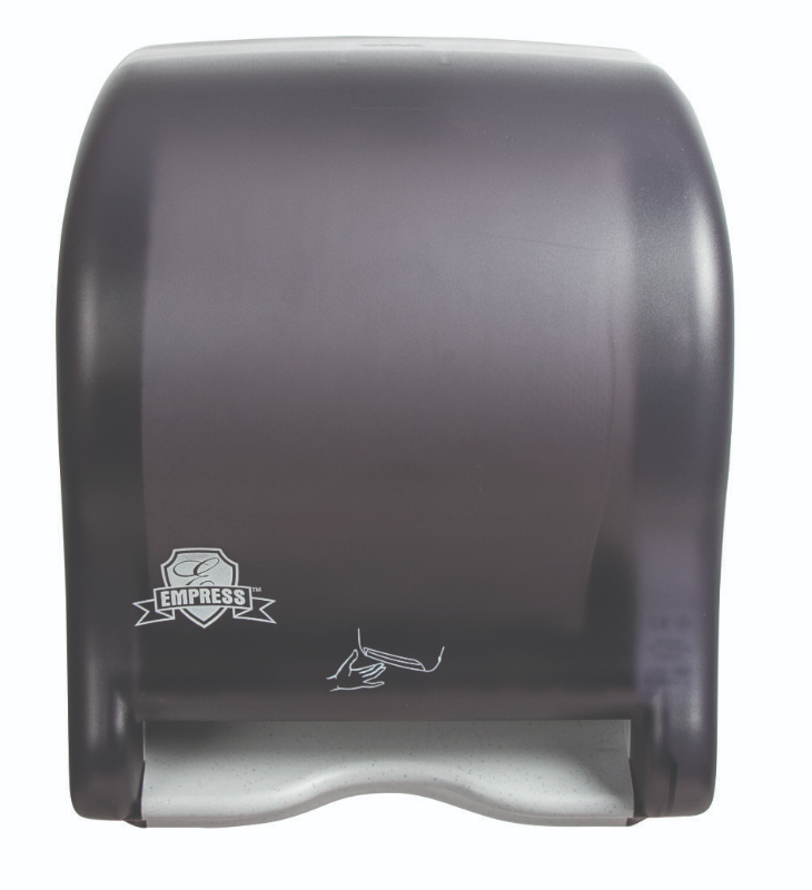 Empress Electronic Hands Free Roll Towel Dispenser for 8" Roll Towels, Black (EMP8400)