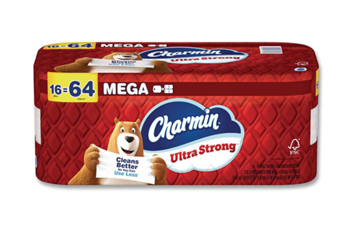 Charmin Ultra Strong Toilet Tissue, 220 Sheets/Roll, 16/CS (13215)