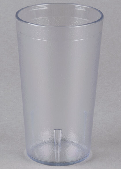 Stackable Plastic Tumbler, 12 oz., Clear - 12ct.