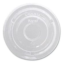 Load image into Gallery viewer, Karat PET Cup Lid, No Hole Flat Lid, fits 12 to 24 oz. Cold Cups - 1000/CS
