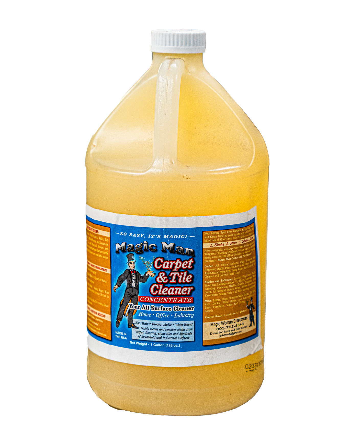 Magic Man Carpet & Tile Cleaner, 1 Gallon