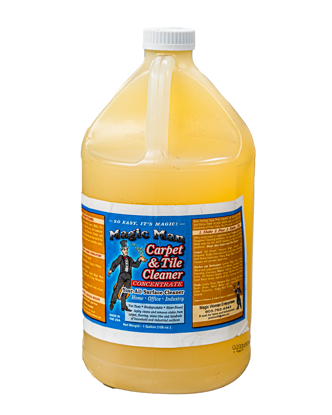 Magic Man Carpet & Tile Cleaner, 1 Gallon