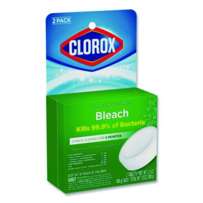 Clorox Ultra Clean Toilet Tank Bleach Tablets, 3.5 oz., 2/Pack - 6/CS (30024)